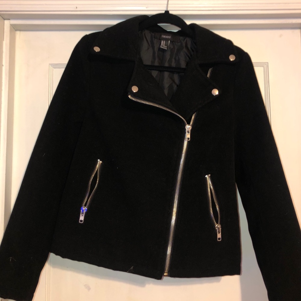 Black Moto coat